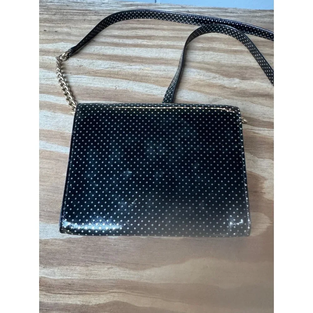 Kate Spade New York Lilac Street Dot Monday Black Polka Dot Envelope Crossbody B - Picture 3 of 6